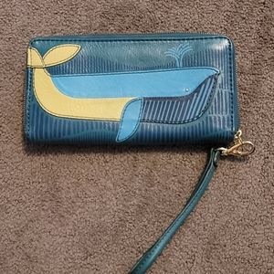 Fossil whale wallet